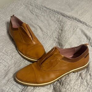 PIKOLINOS Brown Leather Slip-On Shoes SZ 10 women’s